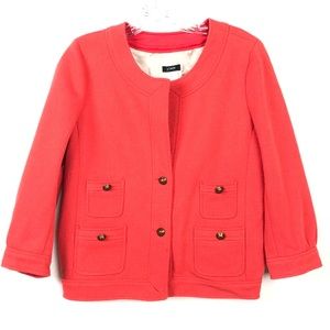 J Crew Coral Jacket EUC